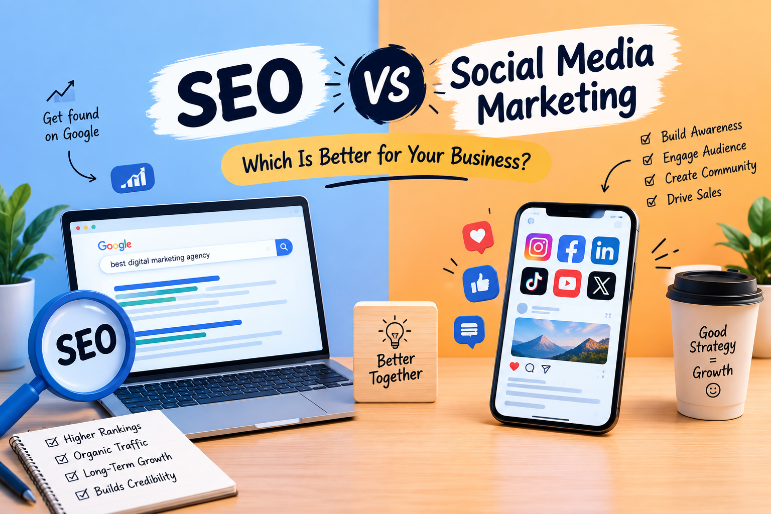 SEO VS Social Media Management